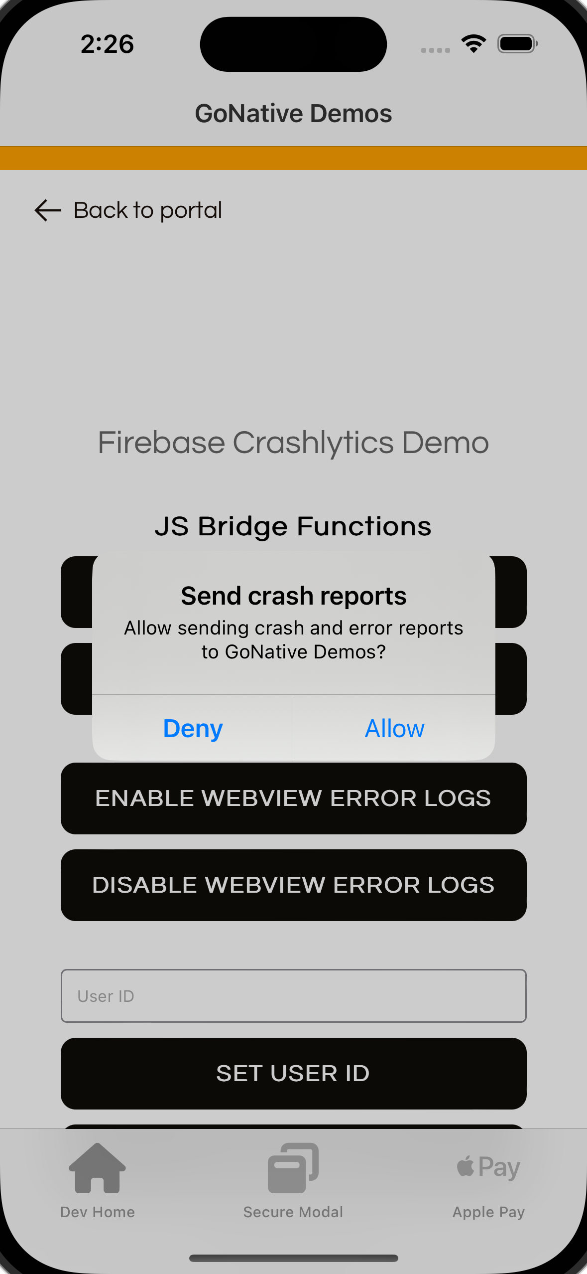 Figure 3: Request Collection Opt-In